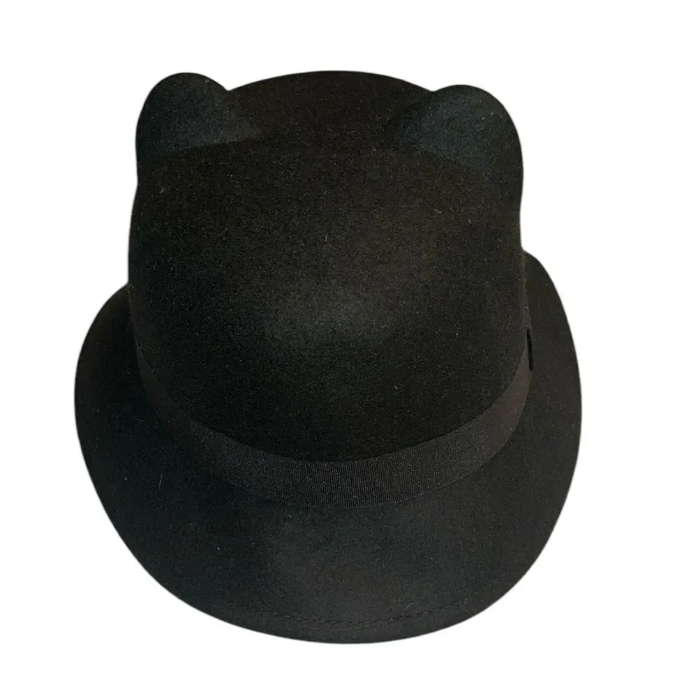Zara Black Wool Kids Hat(Size 10-12yrs)